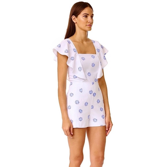 CLUB MONACO - Designer Darmida Ruffle Romper - Picture 4 of 6